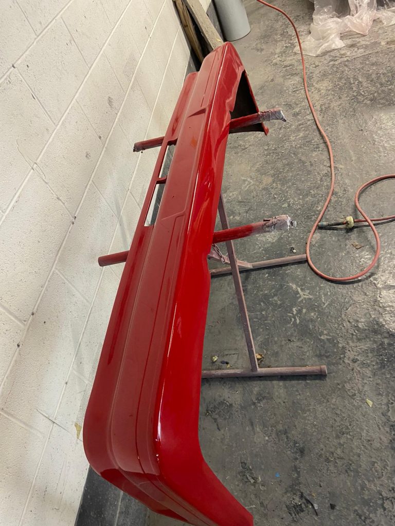 Red bumper, garage, repairs, Widnes, professional
