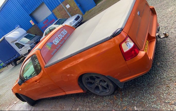 Orange car,repair garage, Widnes, professional